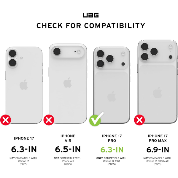 UAG Apple iPhone 17 Pro Pathfinder K�l�f-Midnight Camo