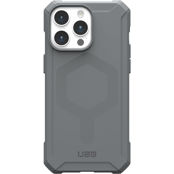 UAG Essential iPhone 15 Pro Max Darbeye Dayankl Klf-Silver