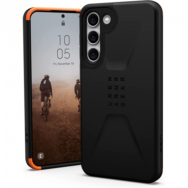 UAG Civilian Serisi Samsung Galaxy S23 Plus Klf (MIL-STD-810G)-Black