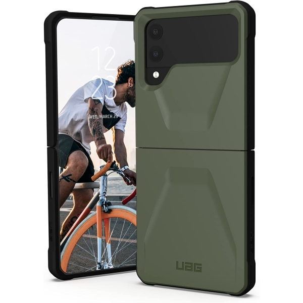 UAG Civilian Serisi Samsung Galaxy Z Flip 4 Klf (MIL-STD-810G)-Olive