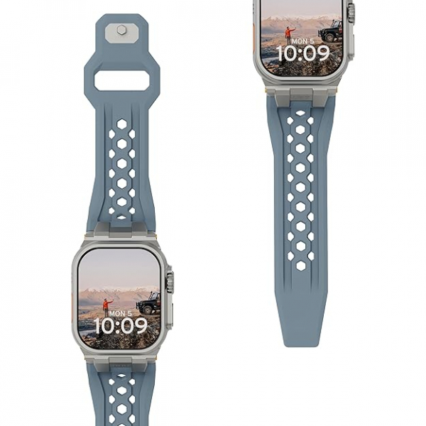 UAG Apple Watch 10 46mm Monarch Kay-Cloud Blue Titanium