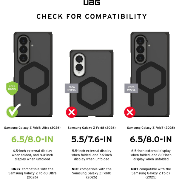 UAG Galaxy Z Flip 8 Ultra MagSafe Askeri Korumal� K�l�f-XTE/Ice