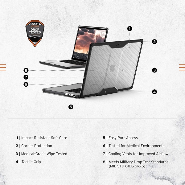 UAG MacBook Pro Darbeye Dayankl Klf (16 in)