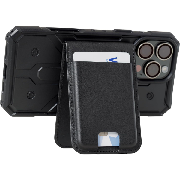 UAG Metropolis Manyetik Czdan Stand-Leather Black 