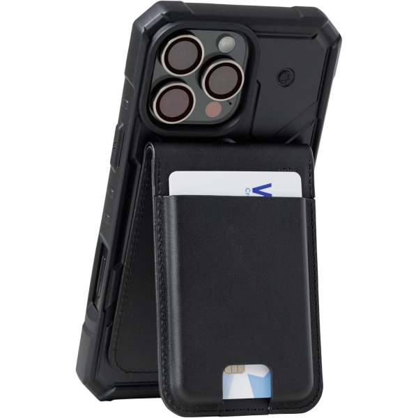 UAG Metropolis Manyetik Czdan Stand-Leather Black 