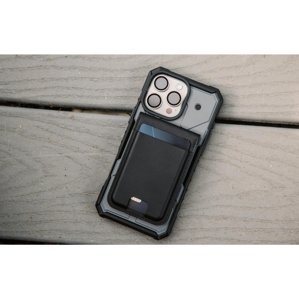 UAG Metropolis Manyetik Czdan Stand-Leather Black 