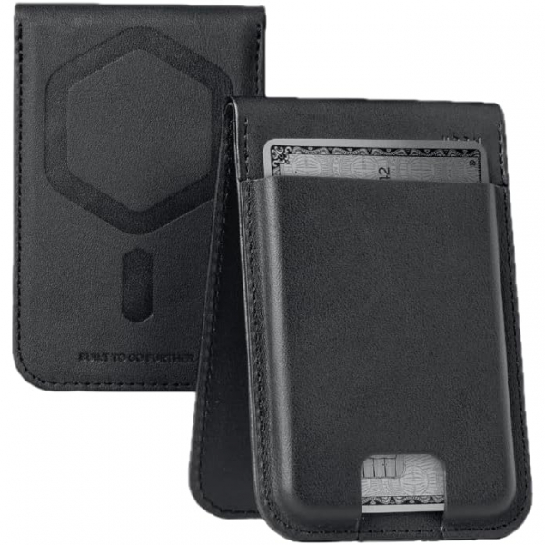 UAG Metropolis Manyetik Czdan Stand-Leather Black 