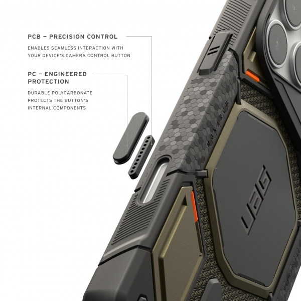 UAG Monarch Pro Kevlar iPhone 18 Pro Max K�l�f-Kevlar Element Green