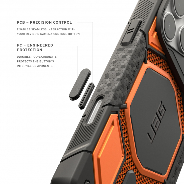 UAG Monarch Pro Kevlar iPhone 18 Pro Max K�l�f-Kevlar Burnt Orange