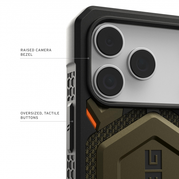 UAG Monarch Pro Kevlar iPhone 18 Pro Max Manyetik K�l�f-Kevlar Element Green