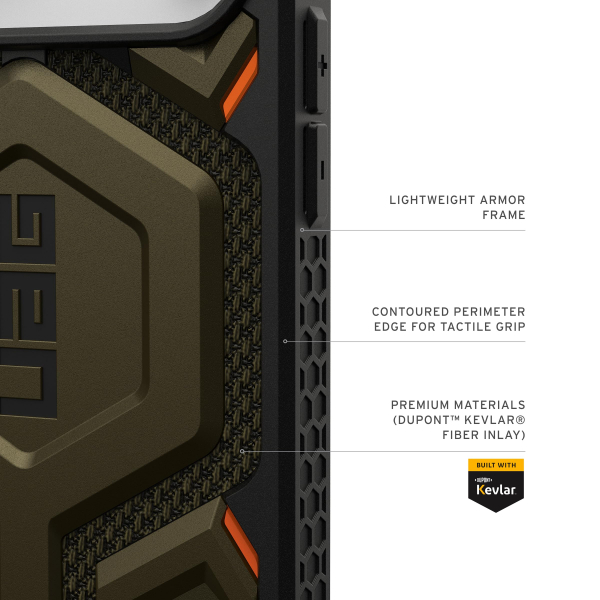 UAG Monarch Pro Kevlar iPhone 18 Pro Max Manyetik K�l�f-Kevlar Element Green