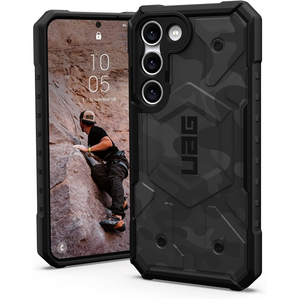 UAG Pathfinder Serisi Galaxy S23 Plus Darbeye Dayankl Klf (MIL-STD-810G)-Midnight Camo