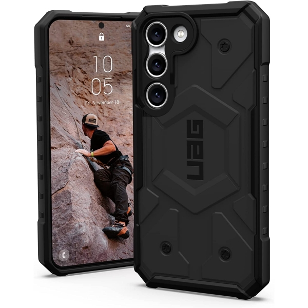 UAG Pathfinder Serisi Galaxy S23 Plus Darbeye Dayankl Klf (MIL-STD-810G)-Black