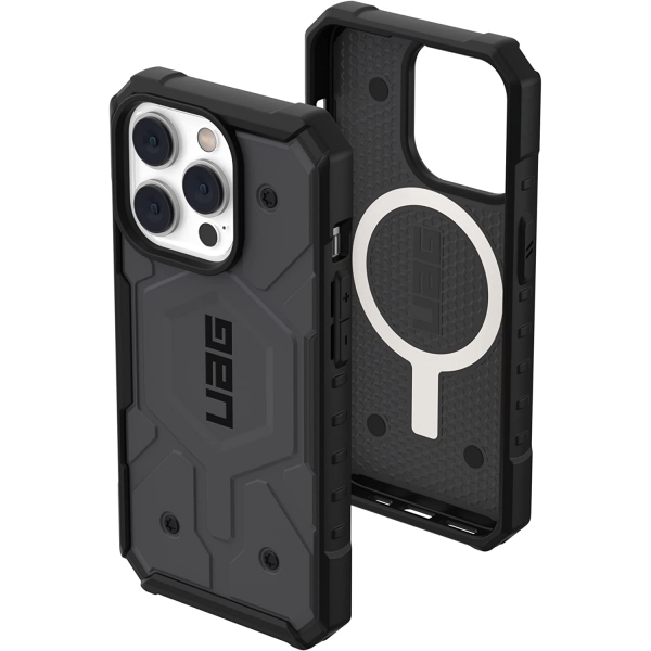 UAG Pathfinder Serisi iPhone 14 Pro Darbeye Dayankl Klf (MIL-STD-810G)-Silver