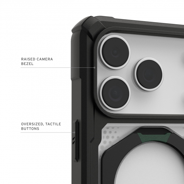 UAG Plasma XTE iPhone 18 Pro Metal Standl� K�l�f-Black/Clear