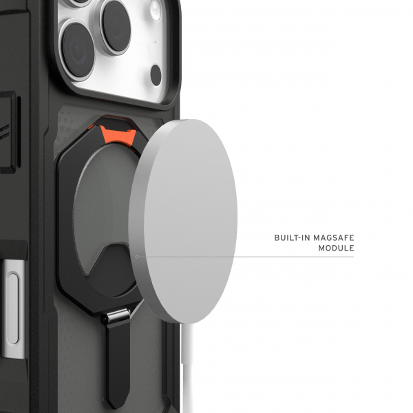 UAG Plasma XTE iPhone 18 Pro Metal Standl� K�l�f-Black/Pop Orange