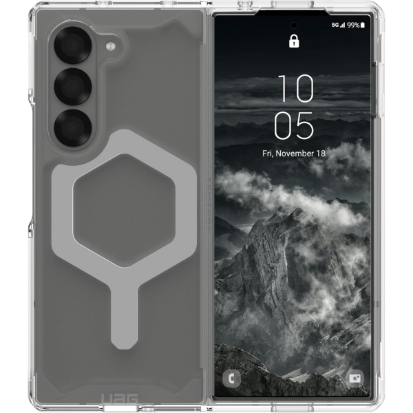 UAG Plyo Pro Galaxy Z Fold 6 Klf(MIL-STD-810G)-Ice Silver 