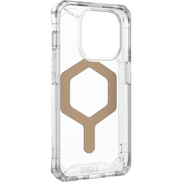 UAG Plyo Serisi Apple iPhone 15 Pro Manyetik Klf (MIL-STD-810G)-Ice Gold