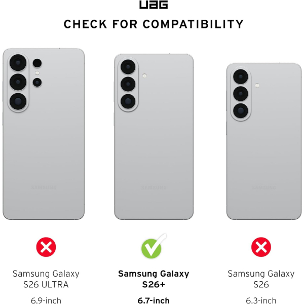 UAG Samsung Galaxy S26 Plus Essential Armor K�l�f-Black
