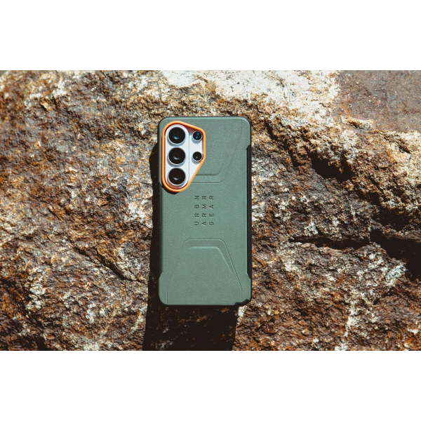 UAG Samsung Galaxy S26 Ultra Civilian K�l�f-Olive Drab/Orange