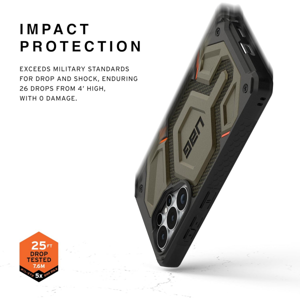 UAG Samsung Galaxy S26 Ultra Monarch Pro Kevlar K�l�f-Element Green