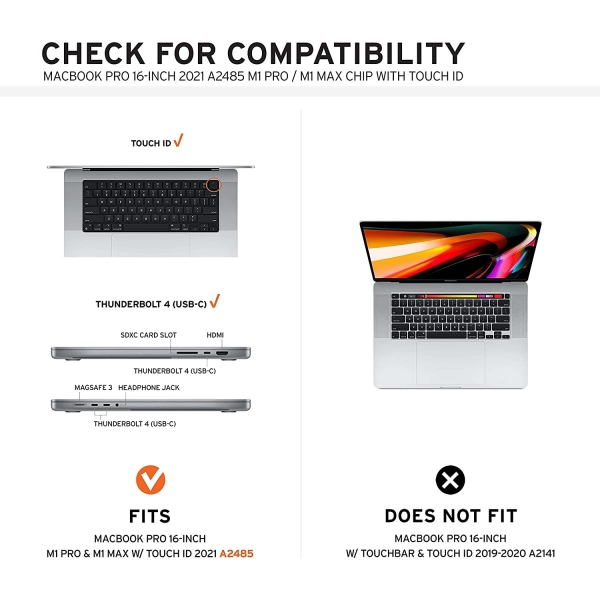 UAG The Dot Serisi MacBook Pro Koruyucu Klf (14 in)-Clear Ice