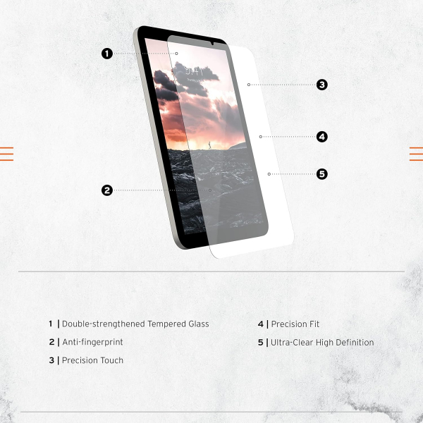 UAG Apple iPad Mini 7 Ekran Koruyucu