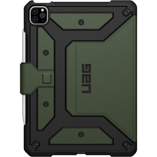 UAG iPad Kalem Blmeli Standl Klf (10.9 in) (5.Nesil)-Green Olive
