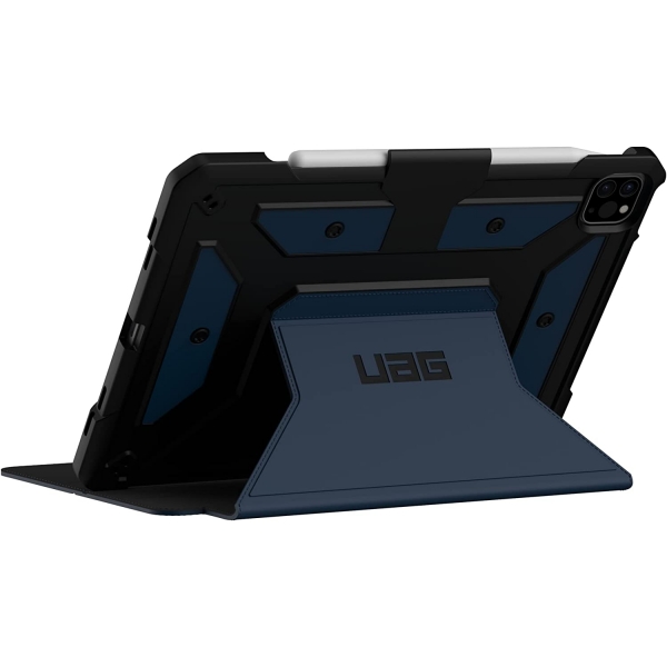 UAG iPad Kalem Blmeli Standl Klf (10.9 in) (5.Nesil)-Blue Mallard