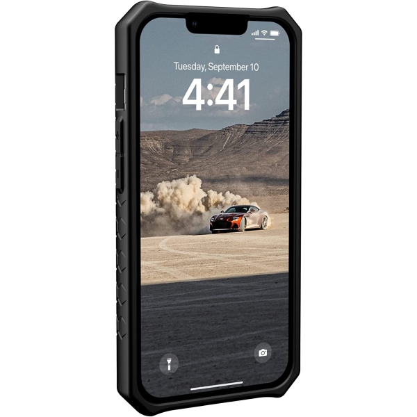 UAG Monarch Serisi iPhone 14 Plus Darbeye Dayankl Bumper Klf (MIL-STD-810G)-Carbon Fiber