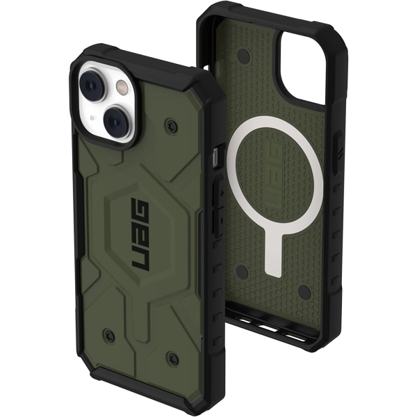 UAG Pathfinder Serisi iPhone 14 Plus Darbeye Dayanıklı Kılıf (MIL-STD-810G)-Olive