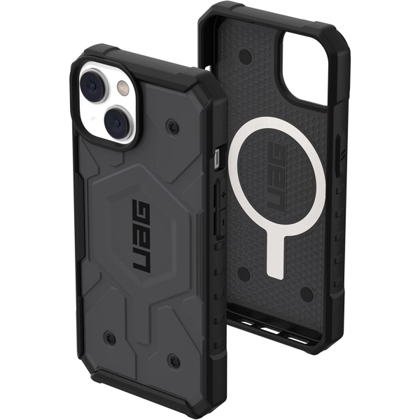 UAG Pathfinder Serisi iPhone 14 Darbeye Dayankl Klf (MIL-STD-810G)-Silver