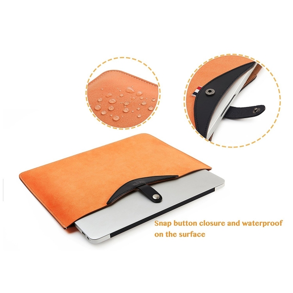 UCCHARMING MacBook Pro/iPad Pro Set/Deri Klf (Touch Bar/15 in)-Orange
