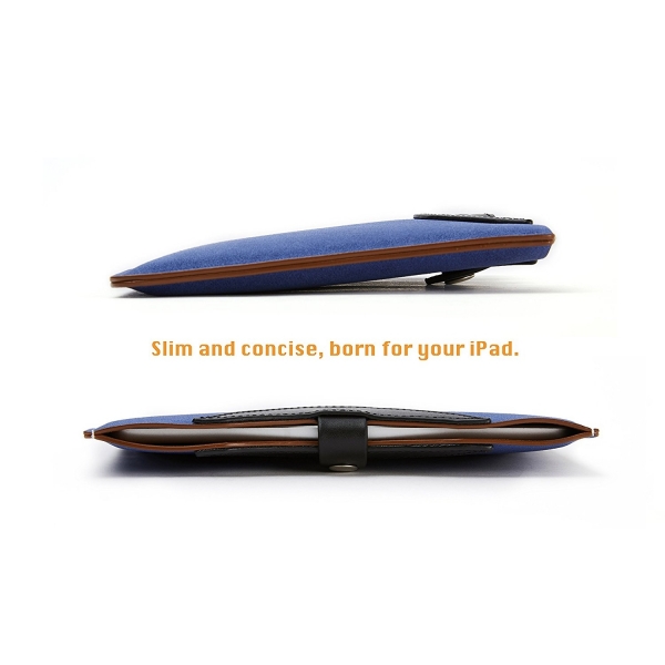 UCCHARMING iPad Pro Set/Deri Klf (9.7 in)-Blue