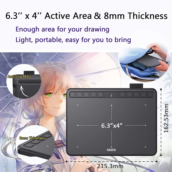 UGEE S640 Kablolu Grafik izim Tableti