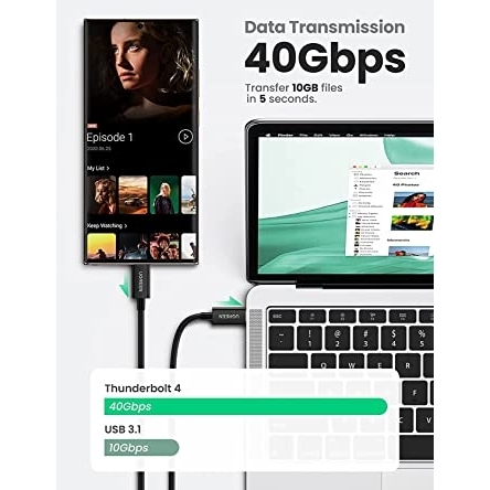 UGREEN 100 W Thunderbolt 4 USB C Kablosu 