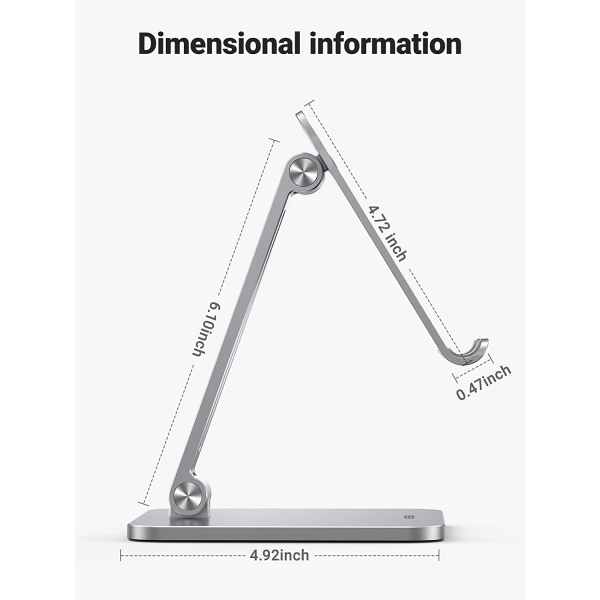 UGREEN Ayarlanabilir Tablet ve Telefon Stand-Silver