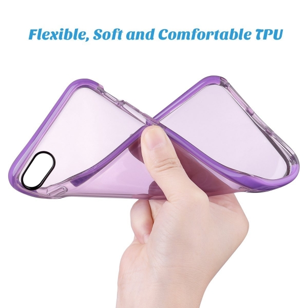 ULAK iPhone 7 Bumper Air Cushion Yar� Saydam K�l�f-Purple