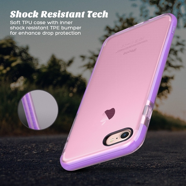 ULAK iPhone 7 Bumper Air Cushion Yar� Saydam K�l�f-Purple