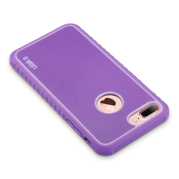 ULAK iPhone 7 Plus Bumper Esnek Klf-Purple
