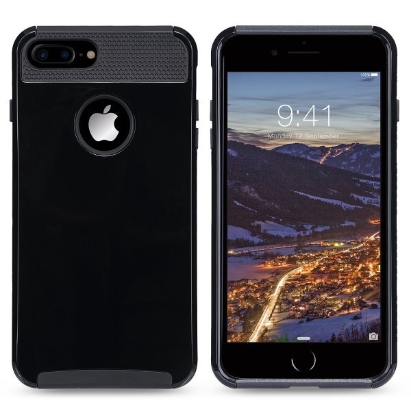 ULAK iPhone 7 Plus Knox Armor Slim Hard Klf-Jet Black