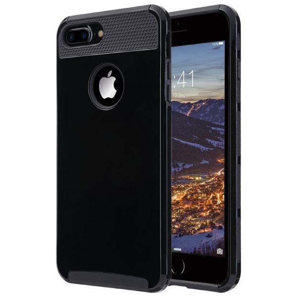 ULAK iPhone 7 Plus Knox Armor Slim Hard Klf-Jet Black