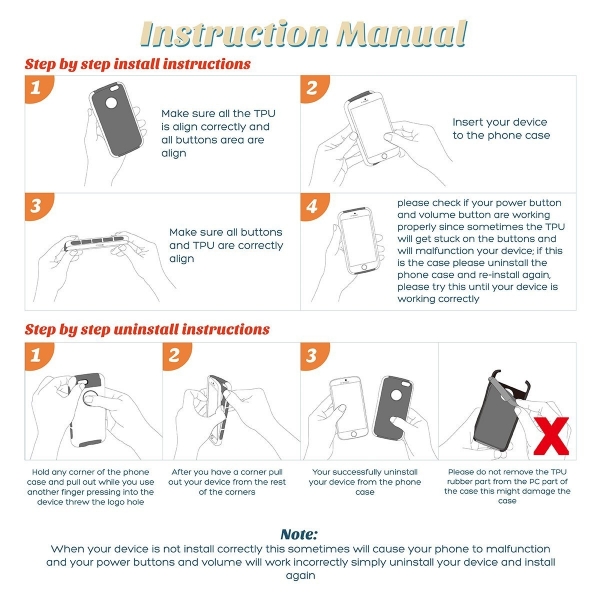 ULAK iPhone 7 Plus Knox Armor Slim Hard Klf-Rose Gold Grey