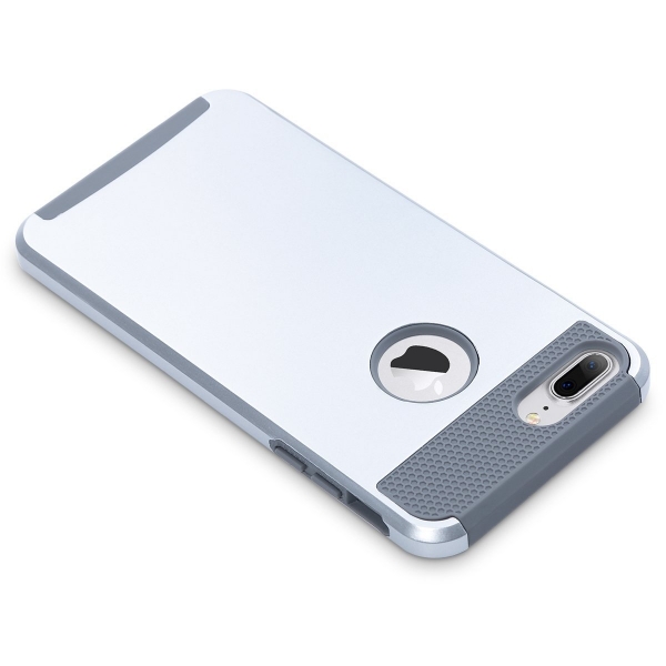 ULAK iPhone 7 Plus Knox Armor Slim Hard Klf-Silver Gray