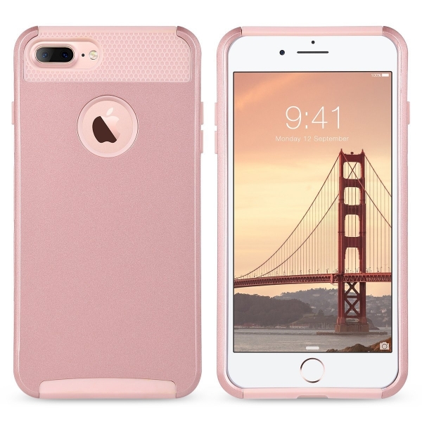 ULAK iPhone 7 Plus Knox Armor Slim Hard Klf-Rose Gold