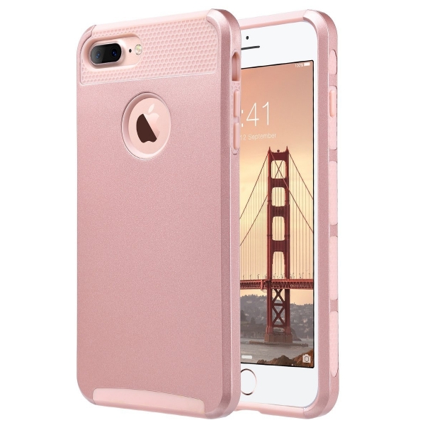 ULAK iPhone 7 Plus Knox Armor Slim Hard Klf-Rose Gold