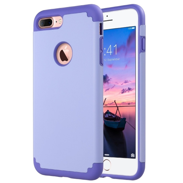 ULAK iPhone 7 Plus Slim Hybrid Knox Armor Klf-Lavender-Purple