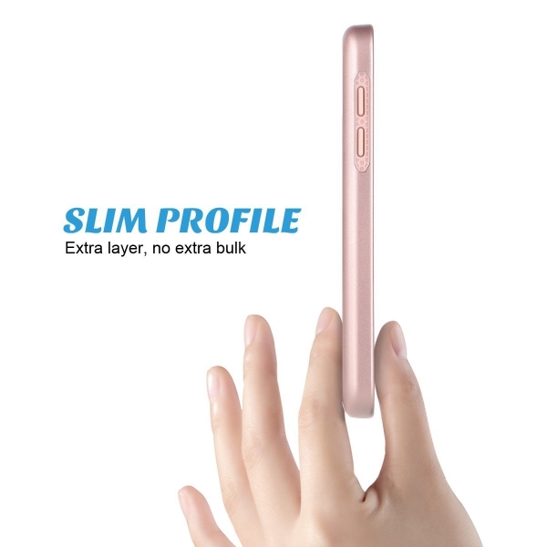 ULAK Samsung Galaxy S7 Hybrid Slim Klf-Rose Gold-Rose Gold  