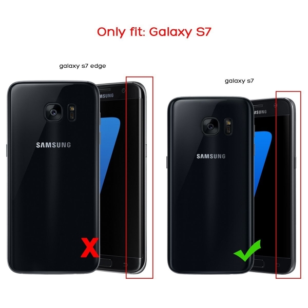 ULAK Samsung Galaxy S7 Hybrid Slim K�l�f-Purple-Light Purple