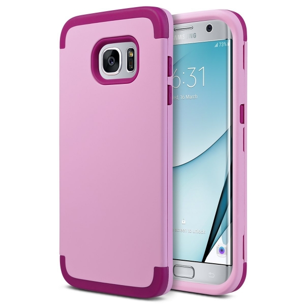 ULAK Samsung Galaxy S7 Edge Slim Fit Premium Klf-Pink Magenta